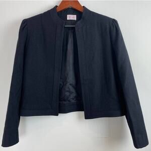 Coatree Swingles Suitree Vintage Black Wool Skirt Suit Womens 11/12